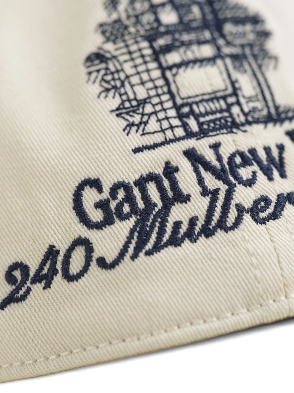 embroidered organic-cotton cap