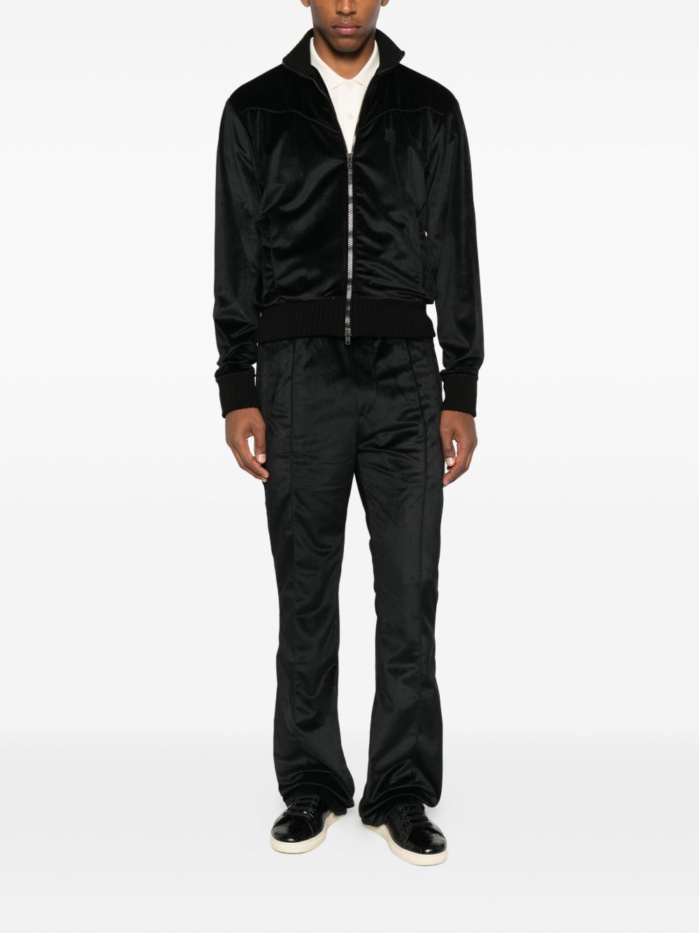 velour zip-up jacket