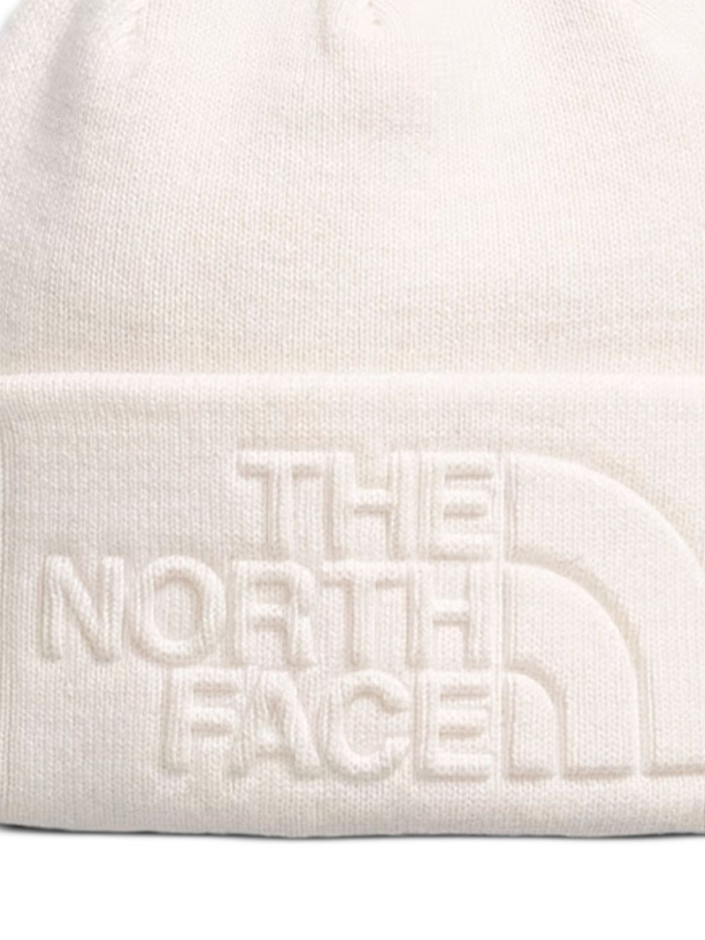 embossed logo beanie