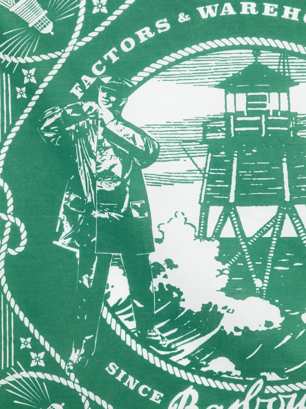 x Barbour graphic-print scarf