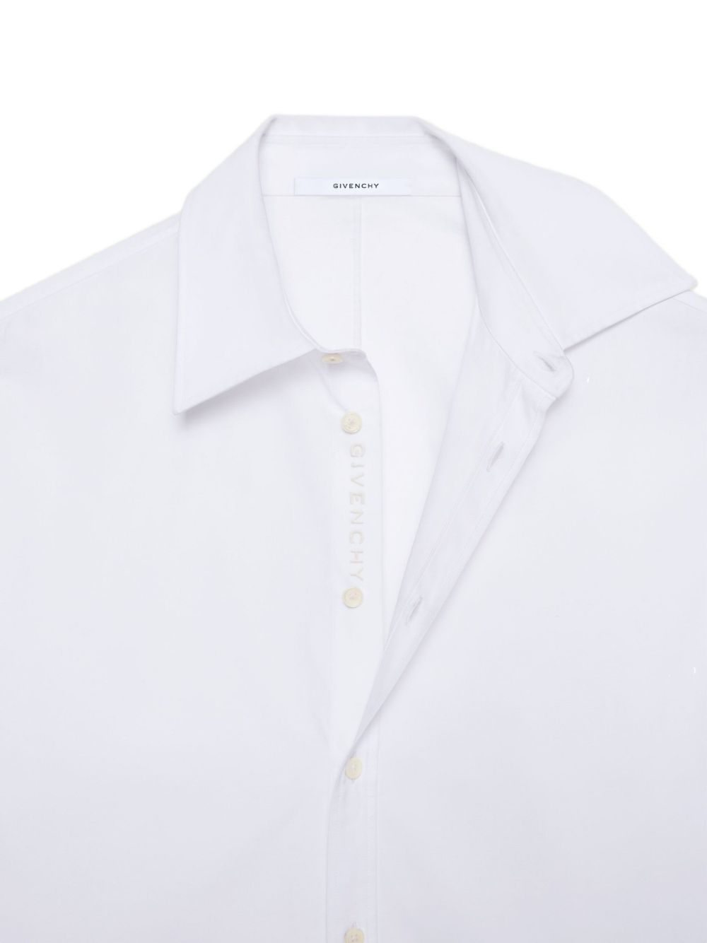 Couture Seam Cocoon long-sleeve cotton shirt