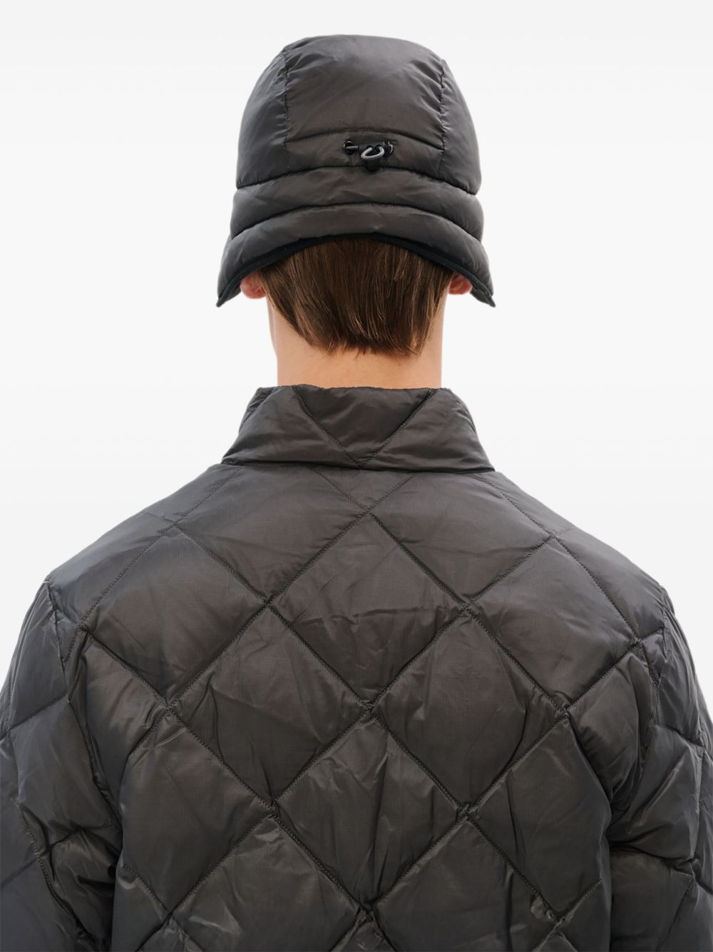 quilted ear-flap cap