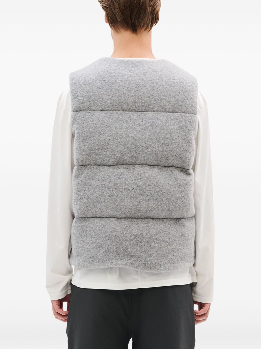 quilted zip-front gilet