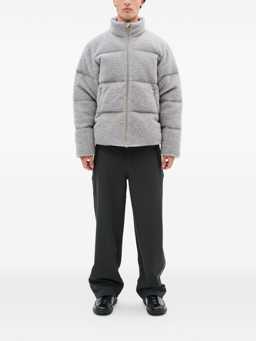 high-neck padded jacket