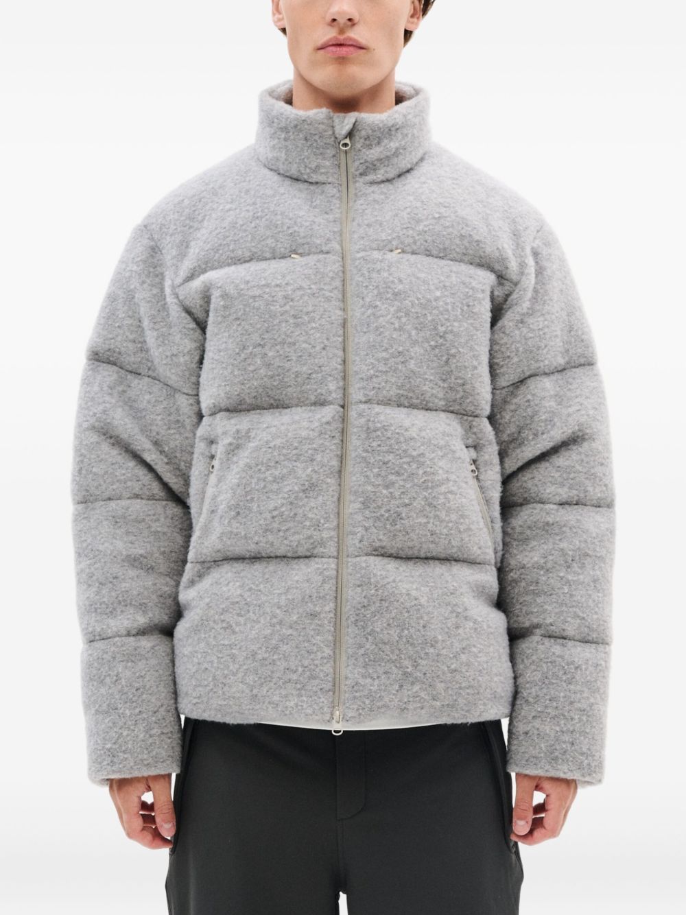 high-neck padded jacket