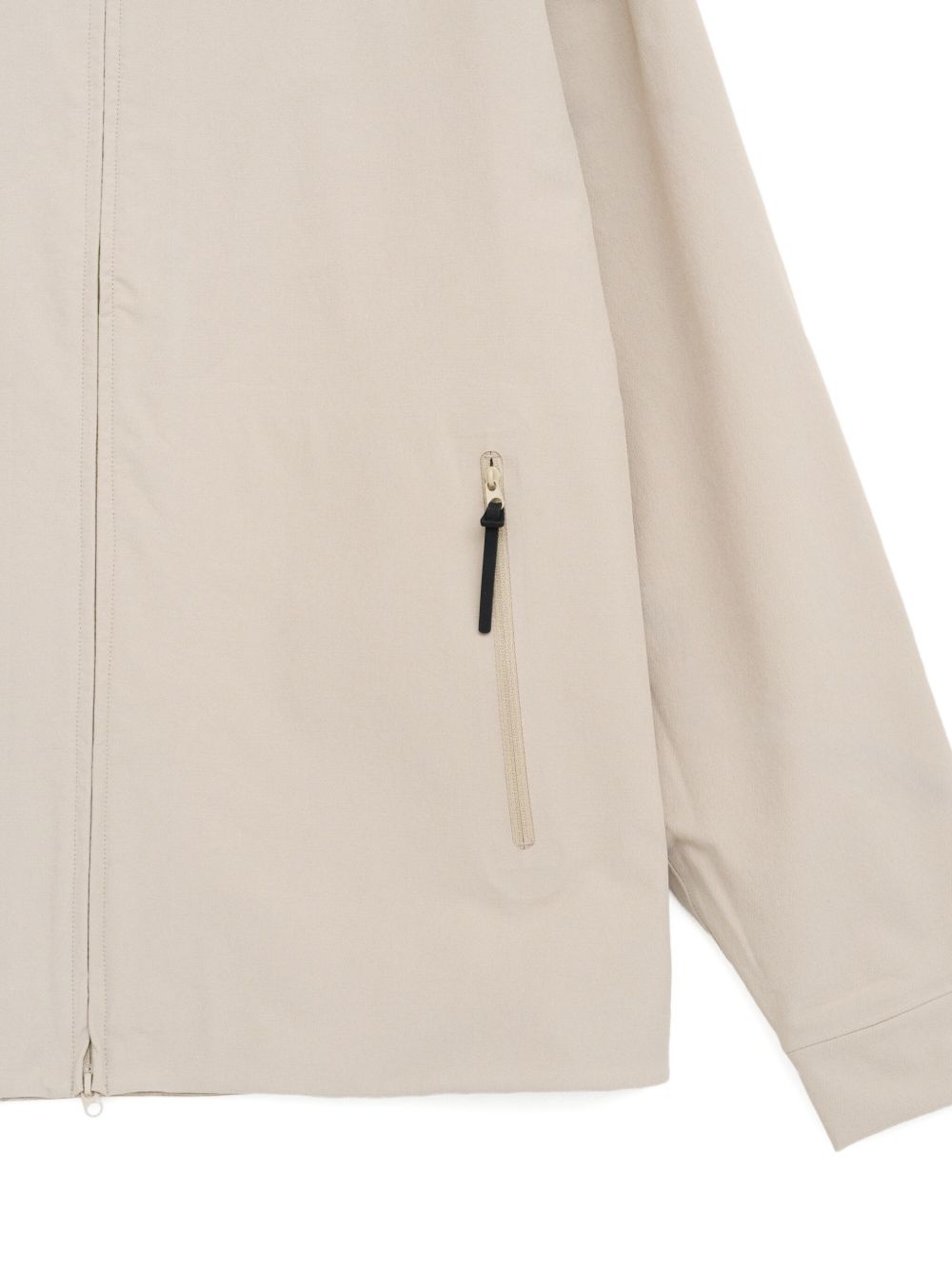 zip-front pocket shirt jacket