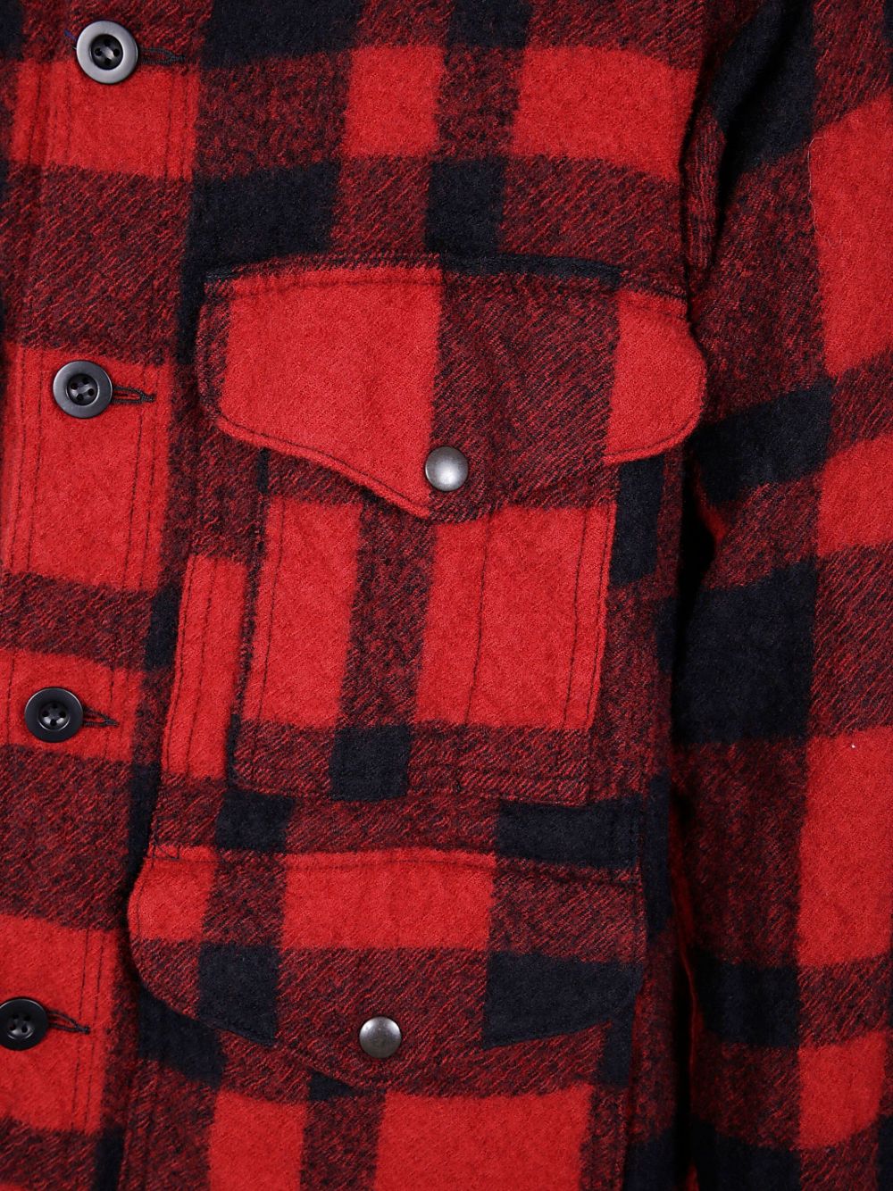 checked wool shirt jacket