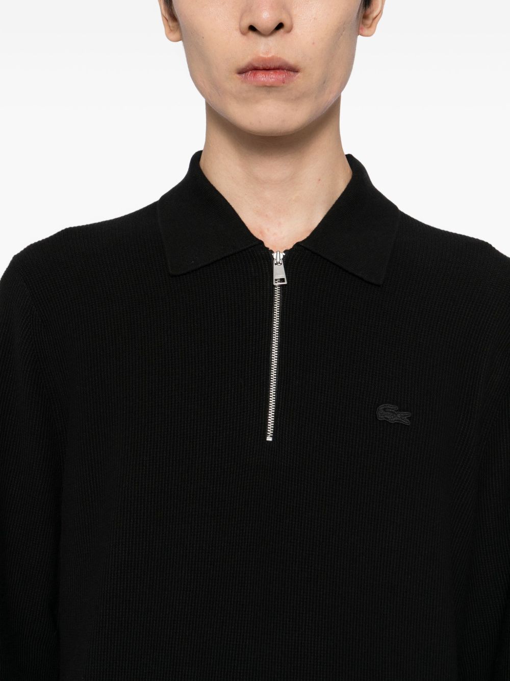 half-zip polo shirt