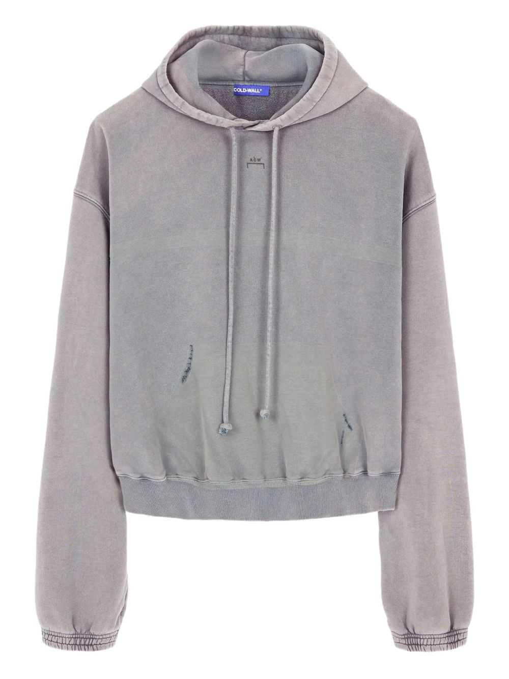 distressed cotton hoodie
