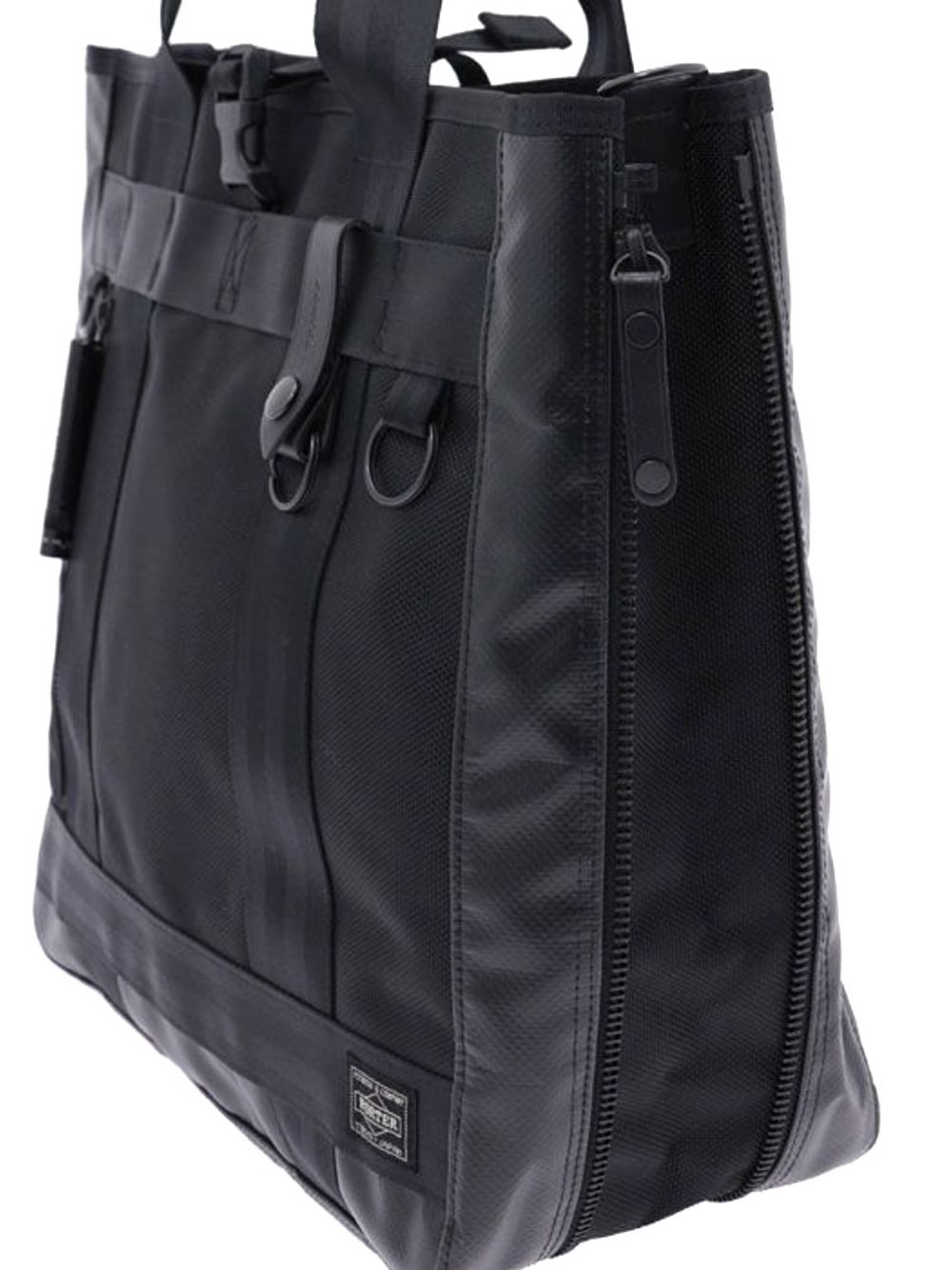 zip-fastening tote bag