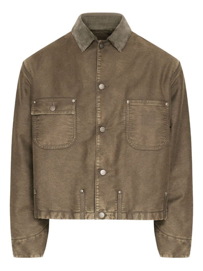 Corduroy-Collar Jacket