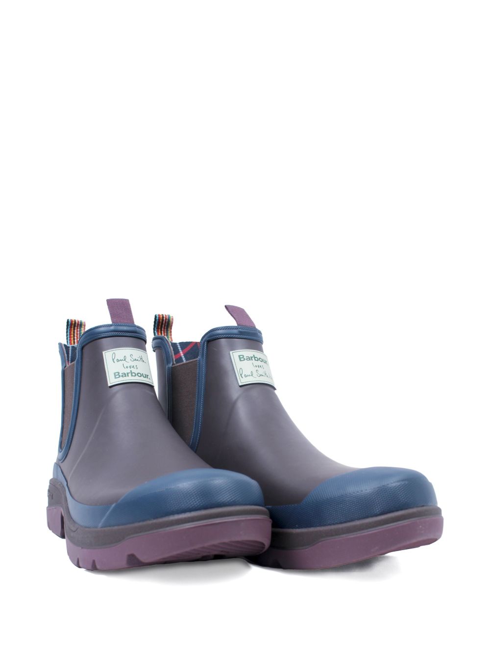 x Paul Smith logo-patch rain boots
