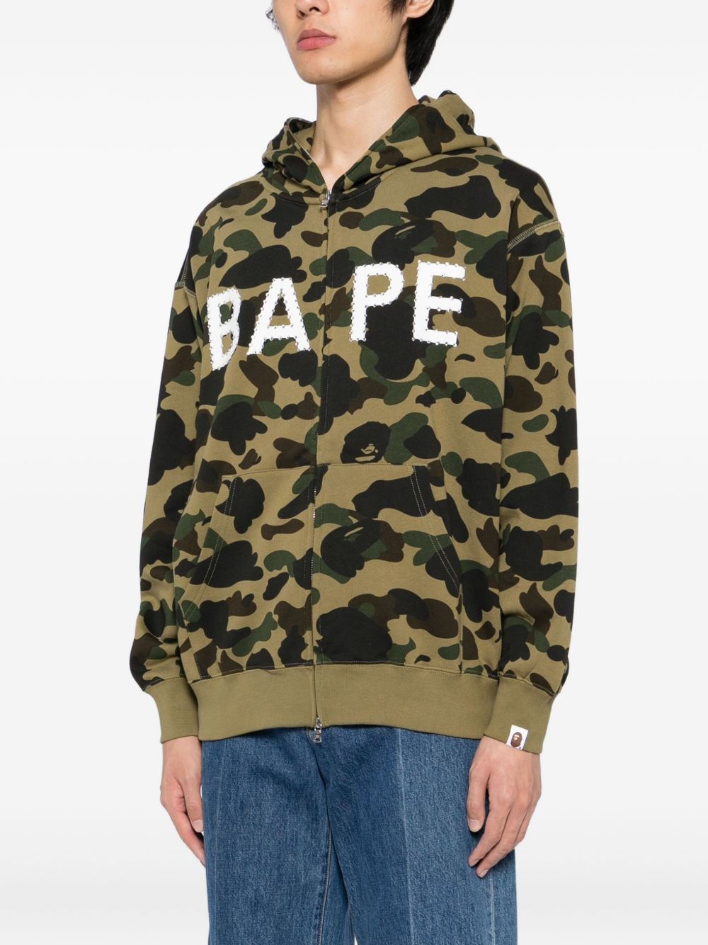camouflage-print hoodie