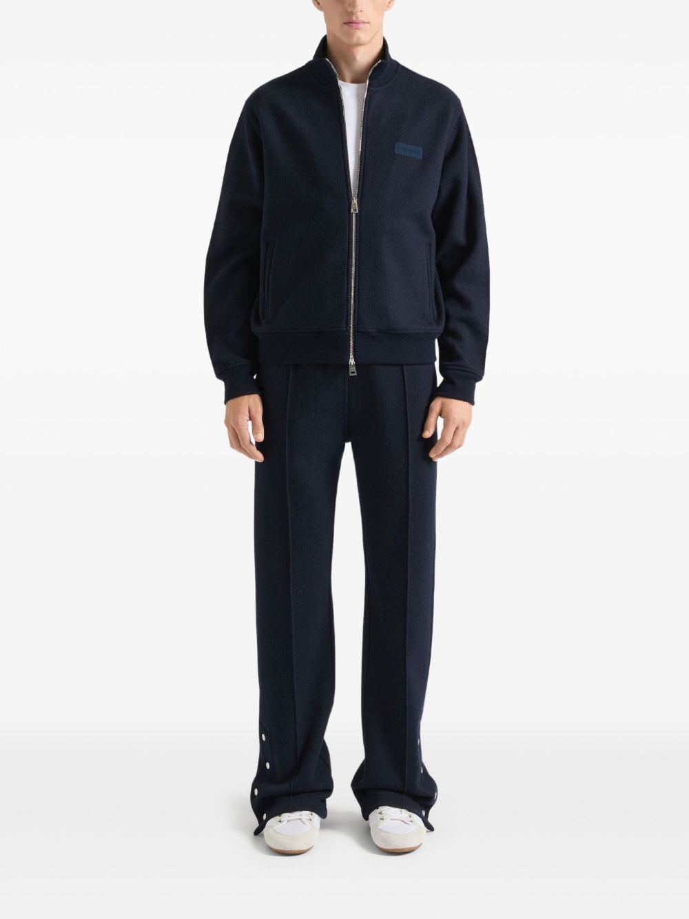 button detail track pants