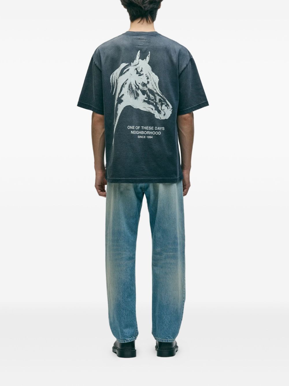 x One Of These Days printed jeans