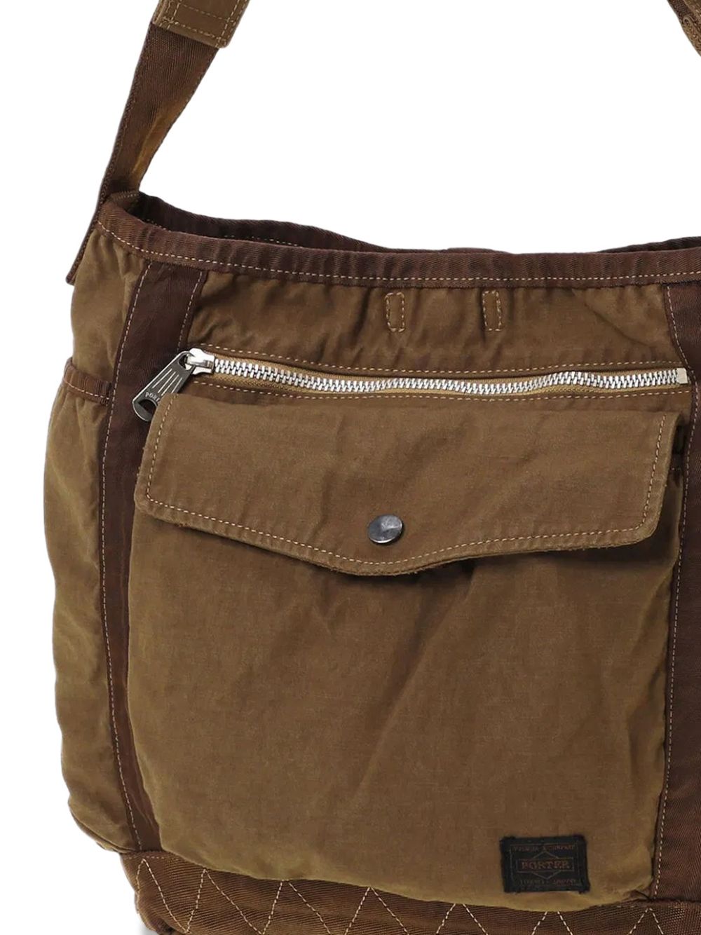 zip-pocket shoulder bag