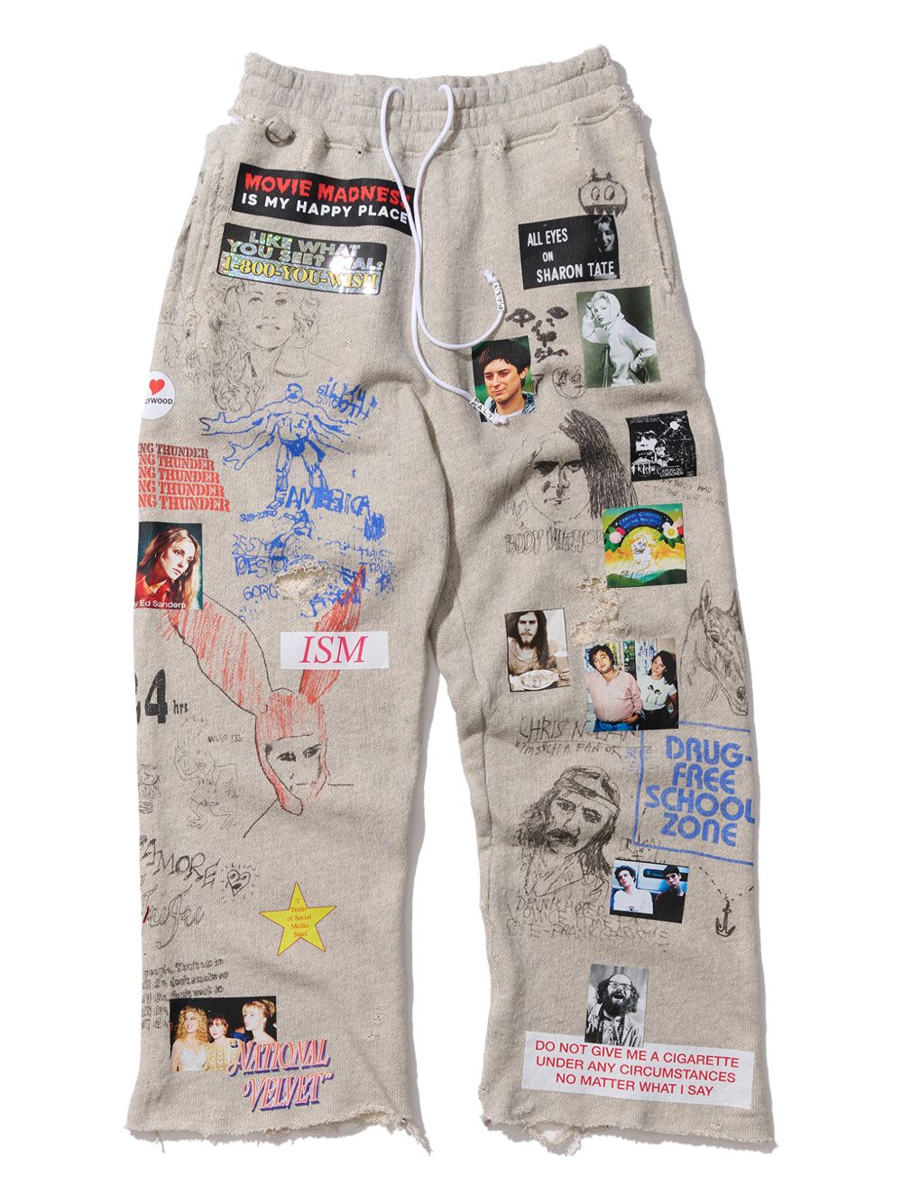 drawstring-fastening track pants