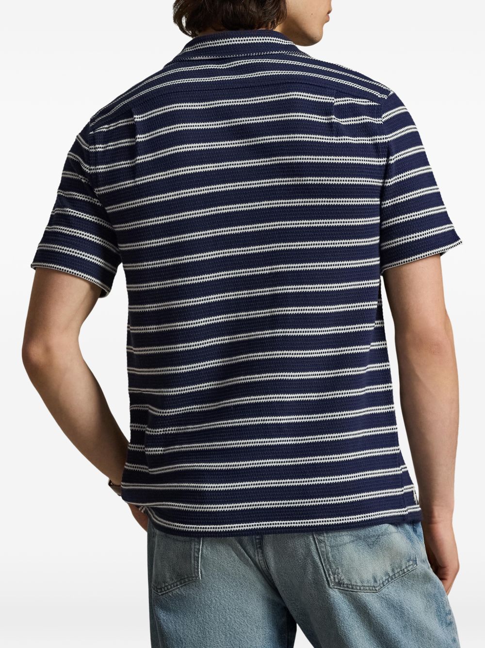 striped short-sleeved shirt