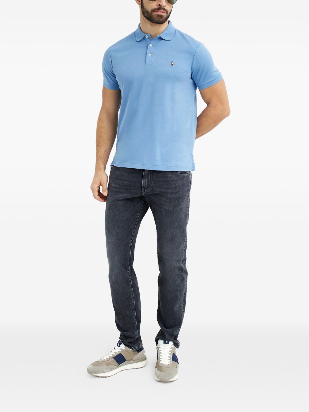 embroidered polo shirt