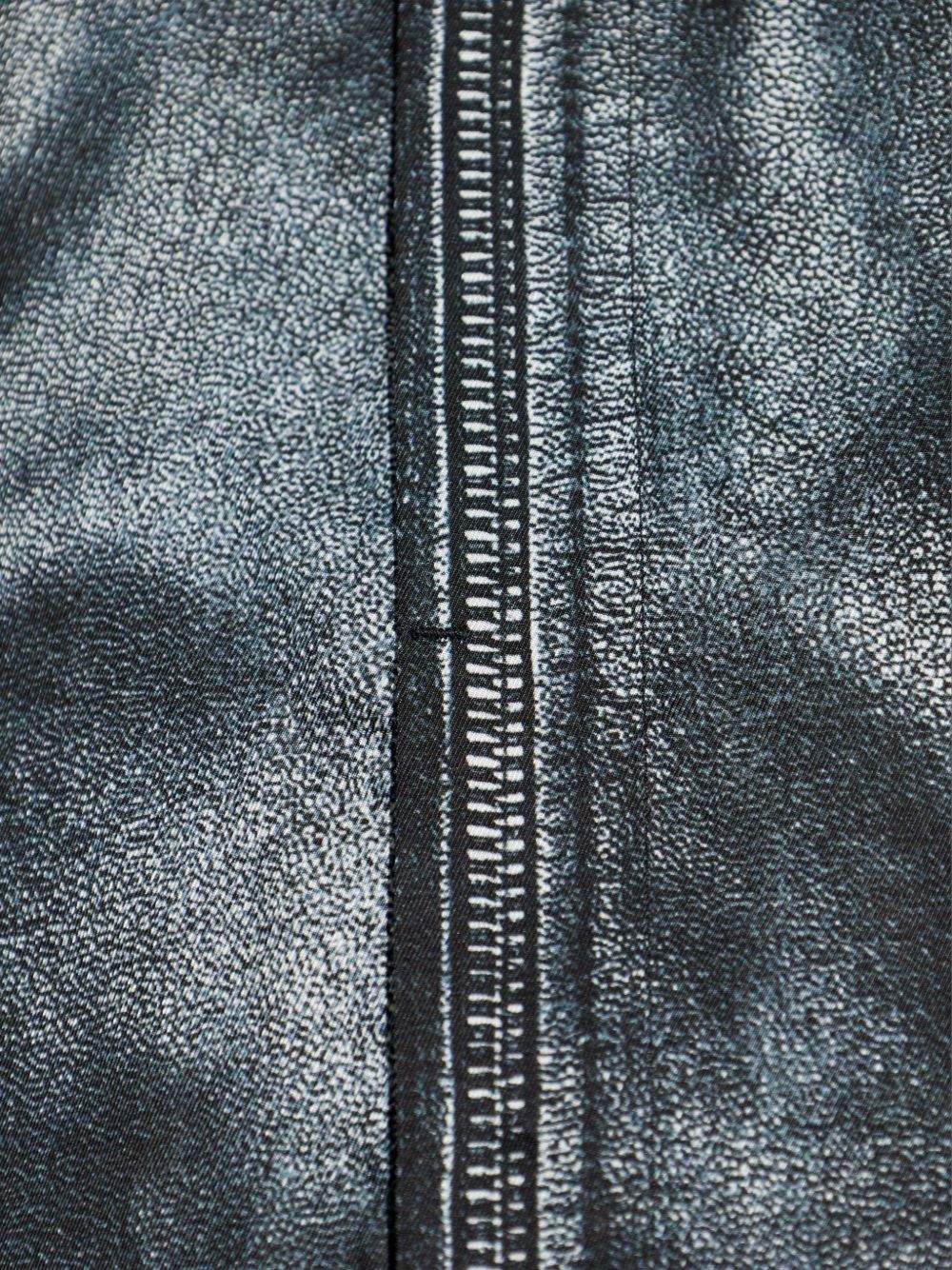 zip-fastening printed shirt