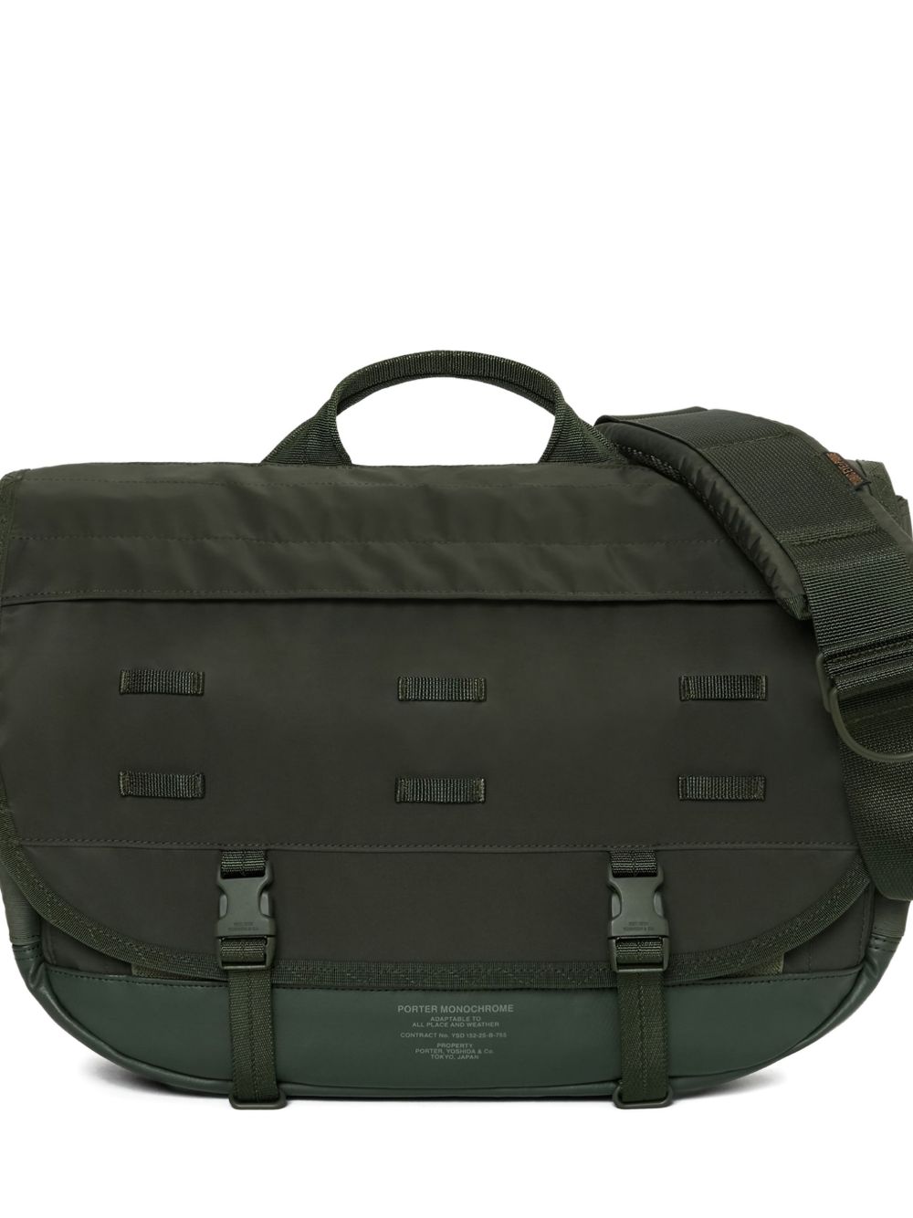 buckle messenger bag