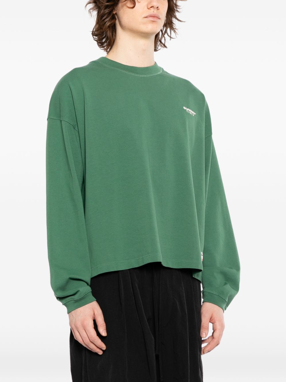 logo-embroidered T-shirt