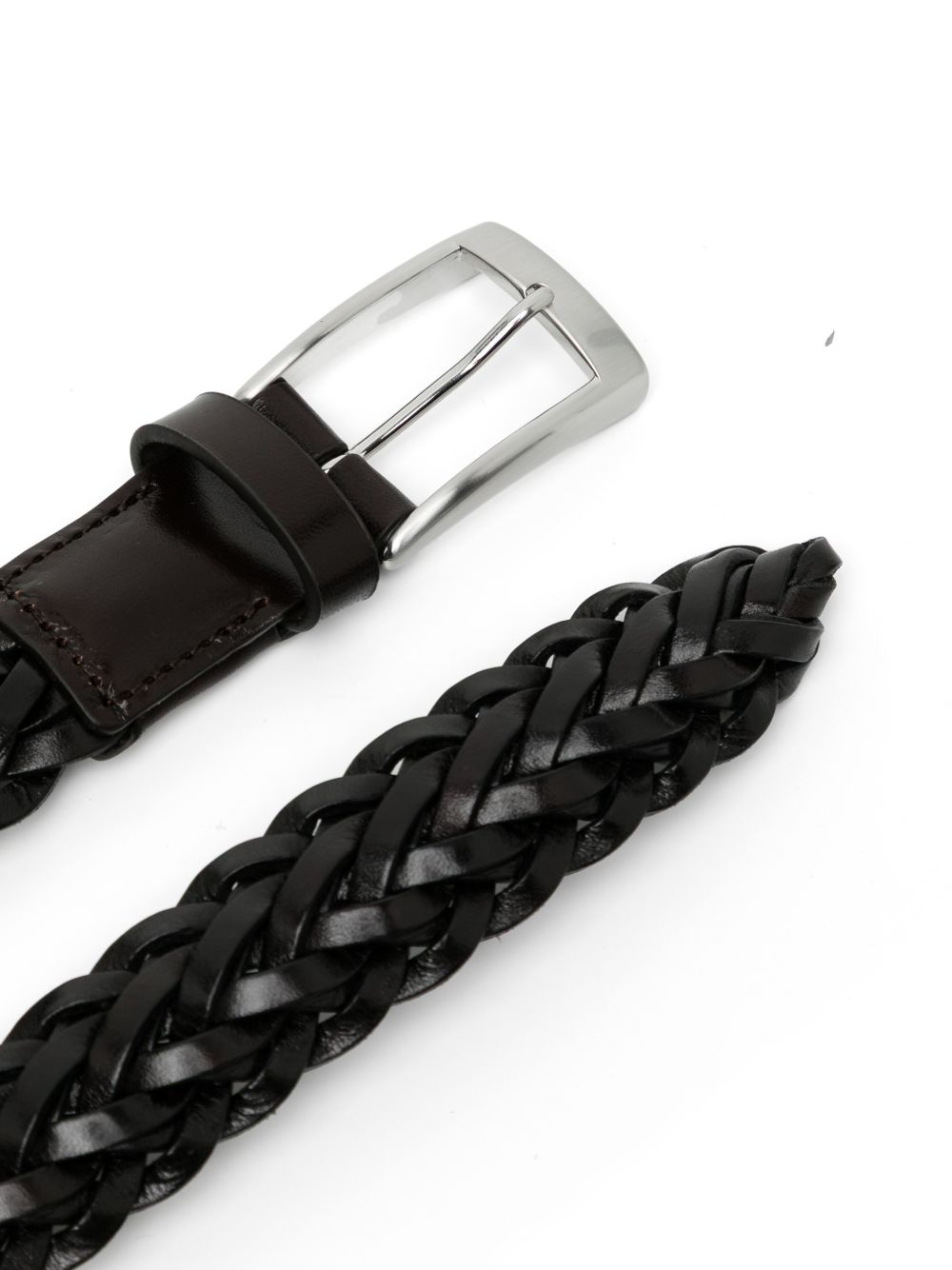 braided leather belt