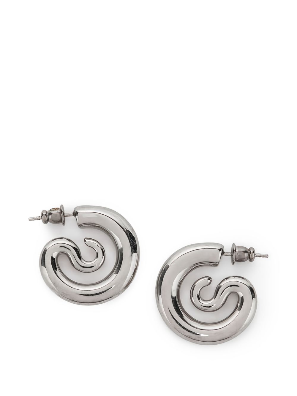 Serpent hoop earrings