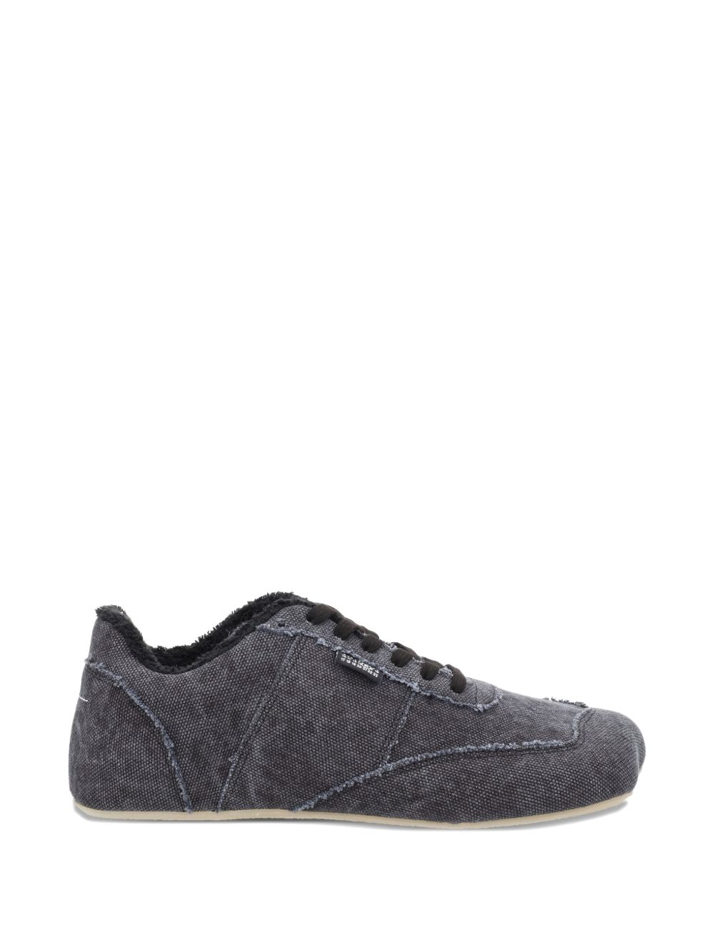 Anatomic frayed-canvas sneakers