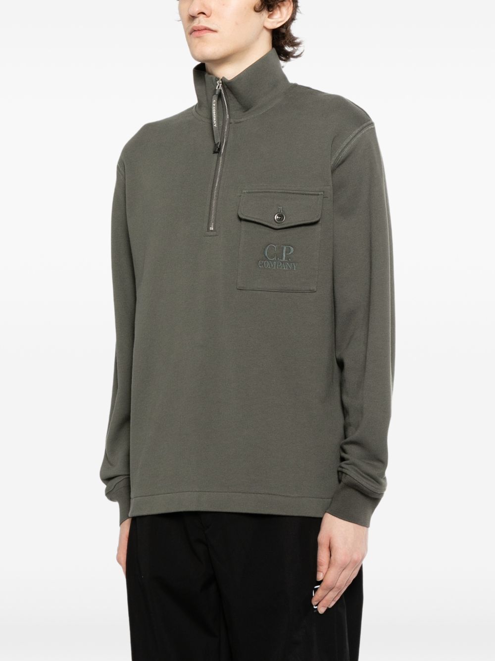 diagonal raised sweatshirt
