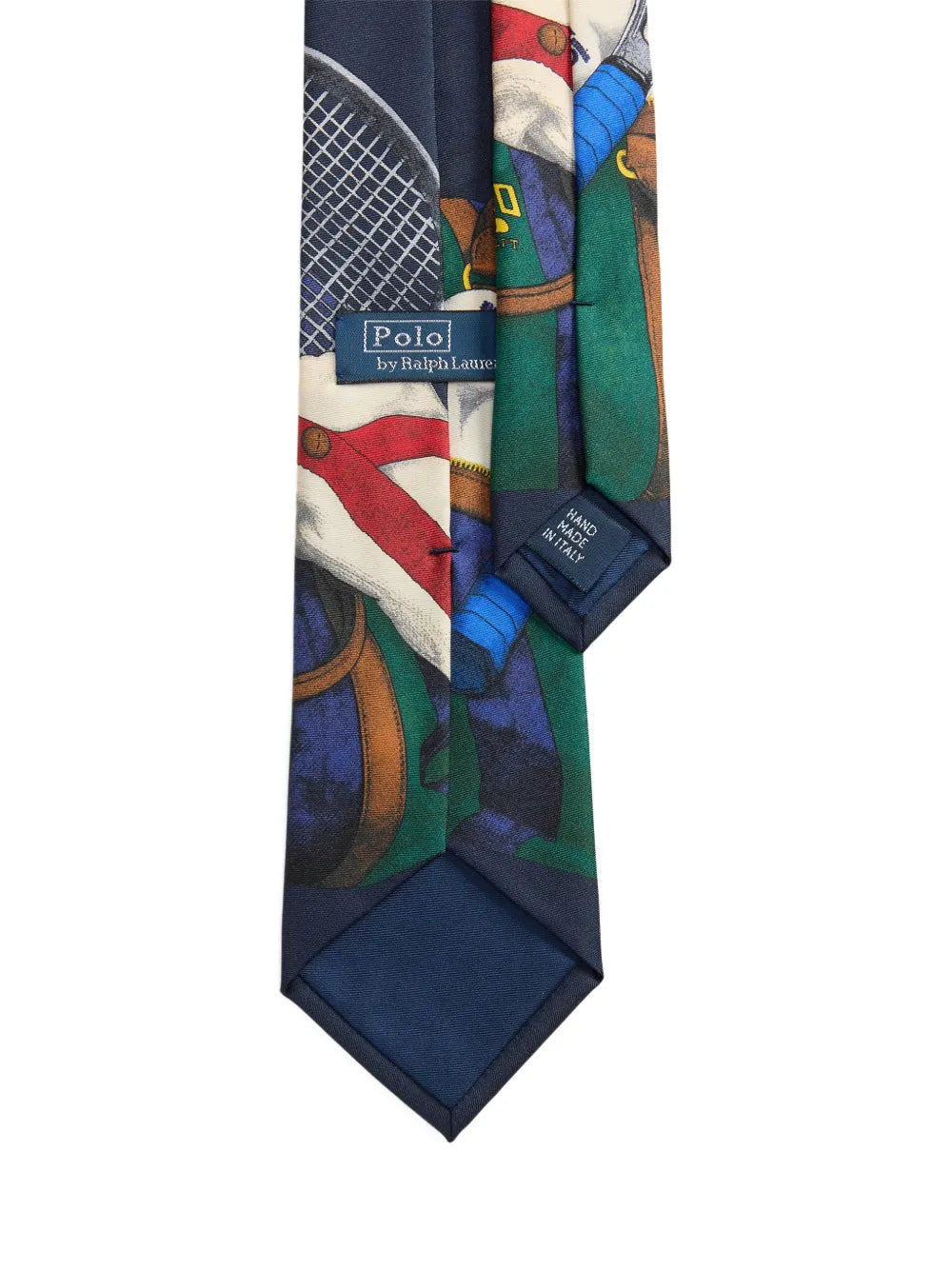 tennis-print silk tie