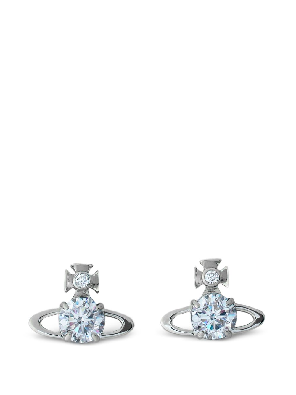 Orb crystal stud earrings