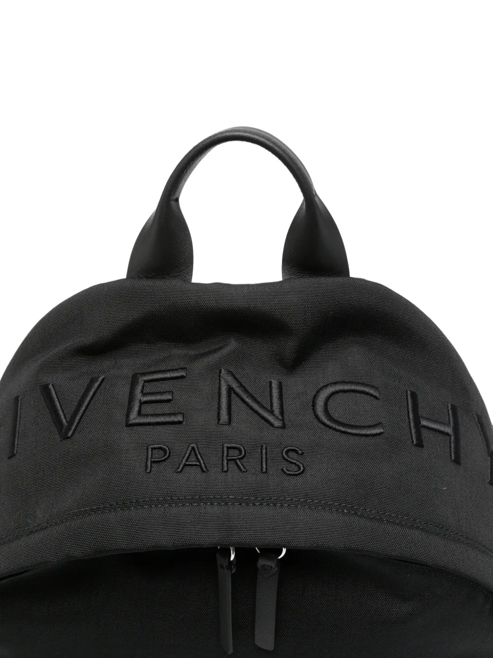 logo-embossed backpack
