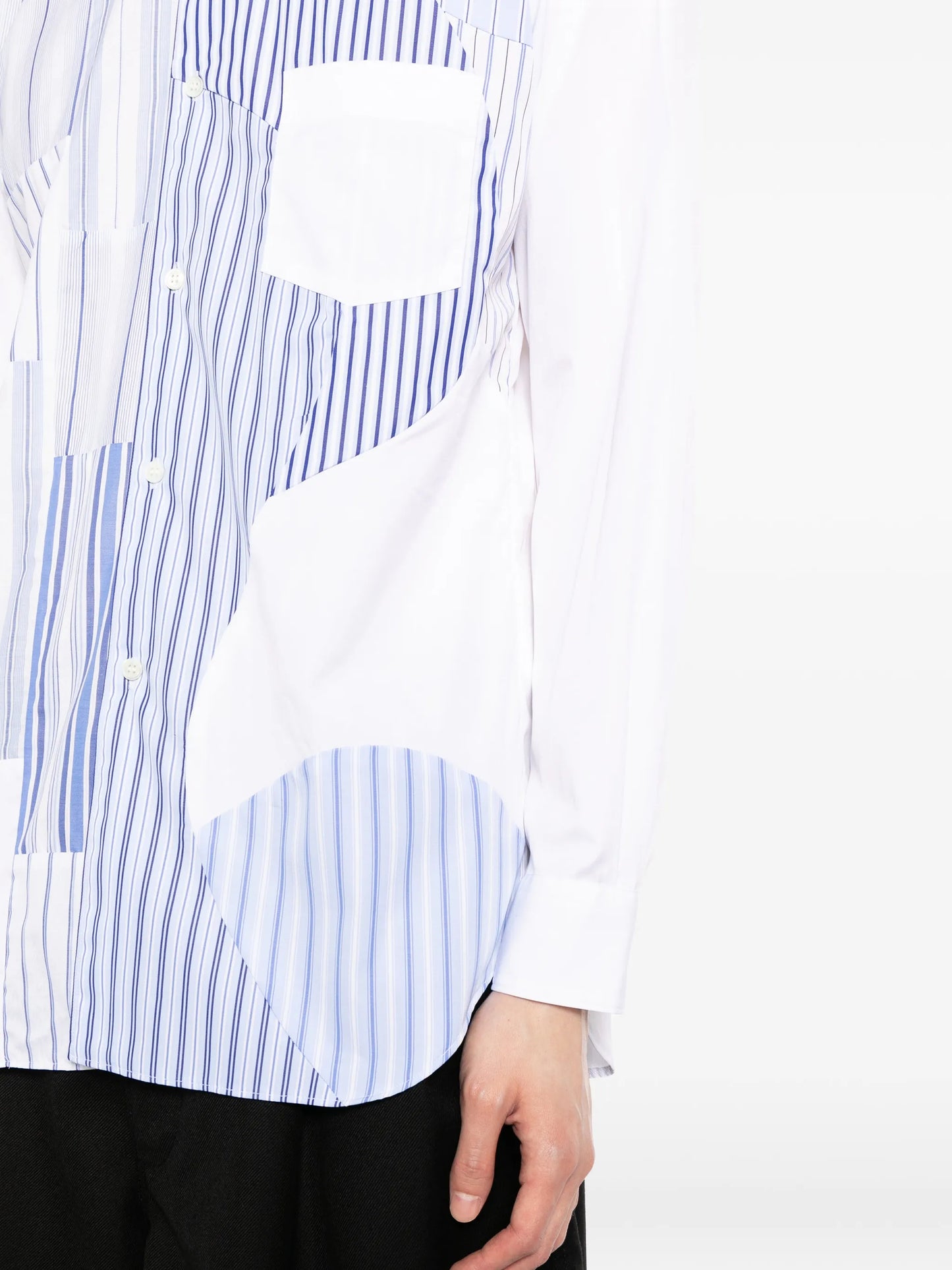 Patchwork Striped Shirt