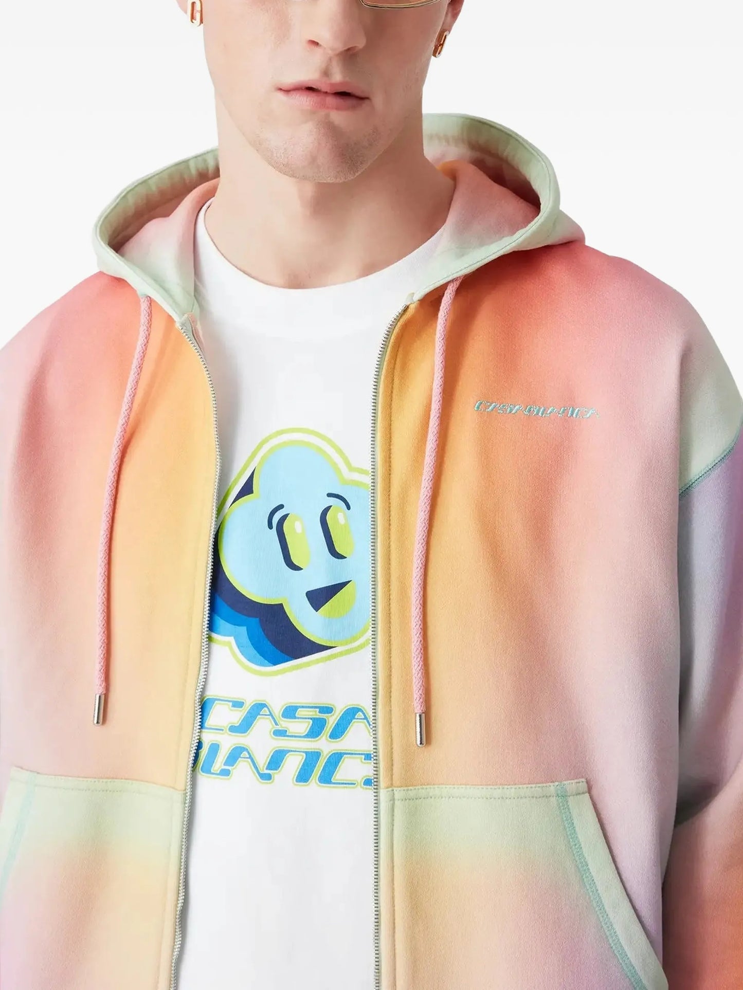 Gradient Zip-Up Hoodie