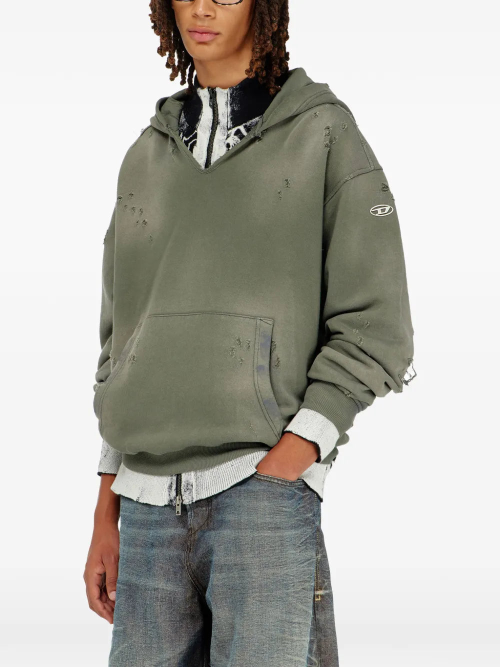S-Keithy distressed hoodie