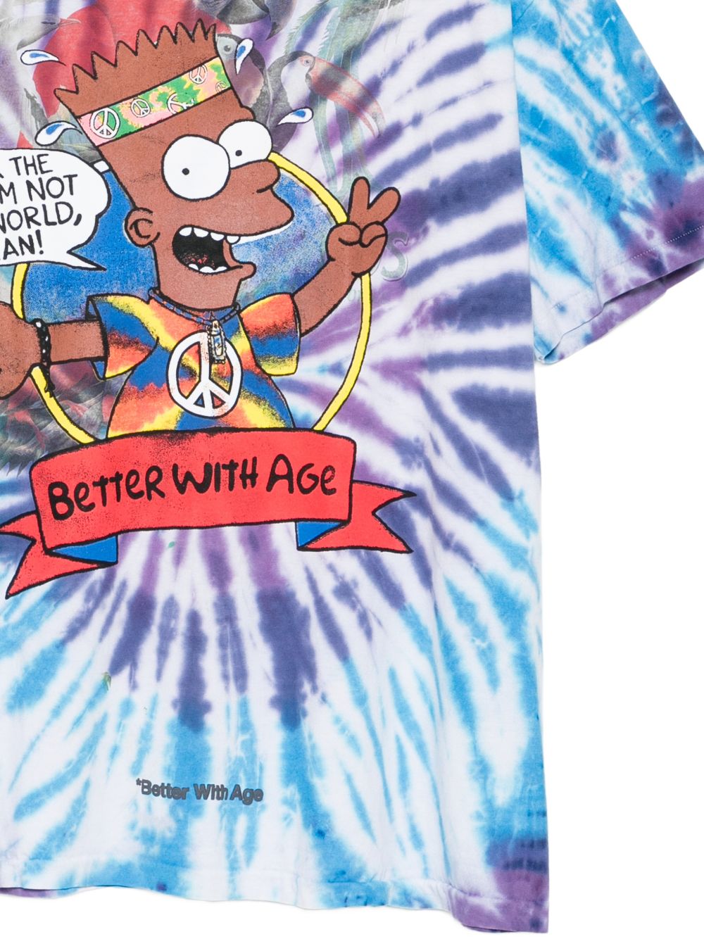 tie-dye graphic-print T-shirt