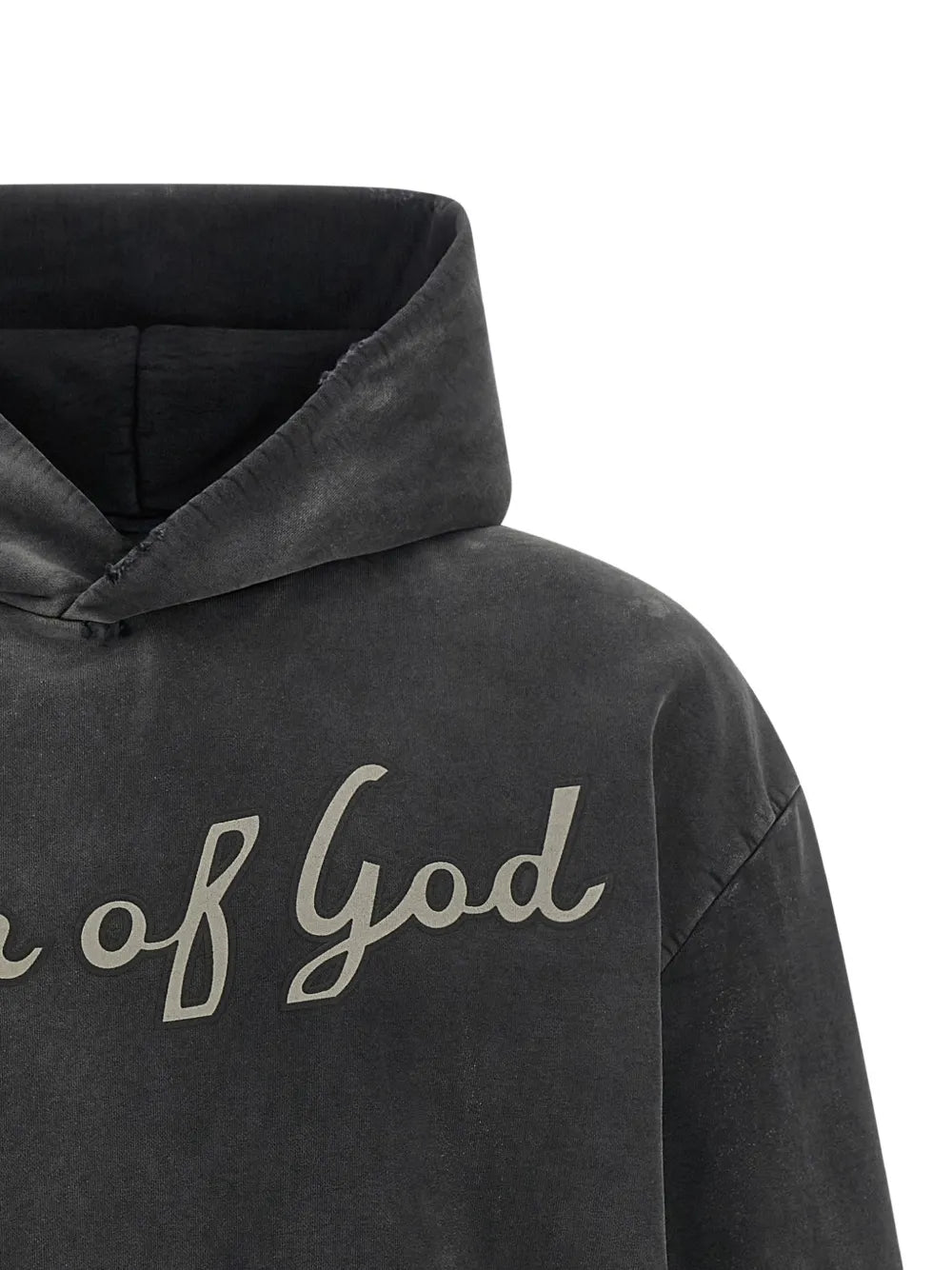 26 graphic-print cotton hoodie