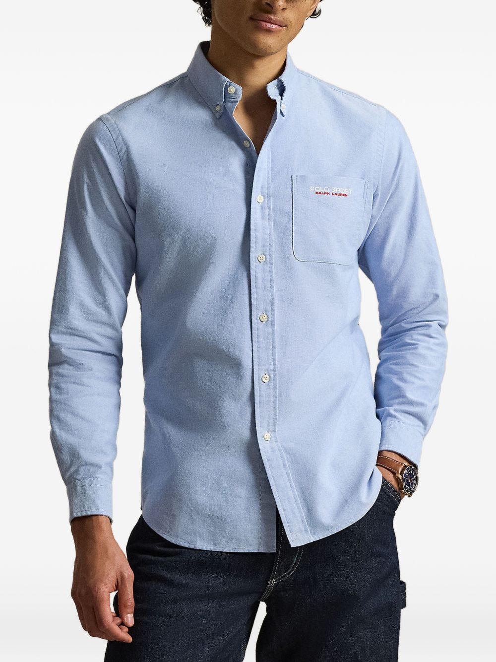 Polo Sport logo-embroidered shirt
