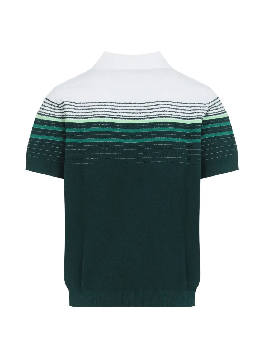 boucle stripe short sleeve polo shirt
