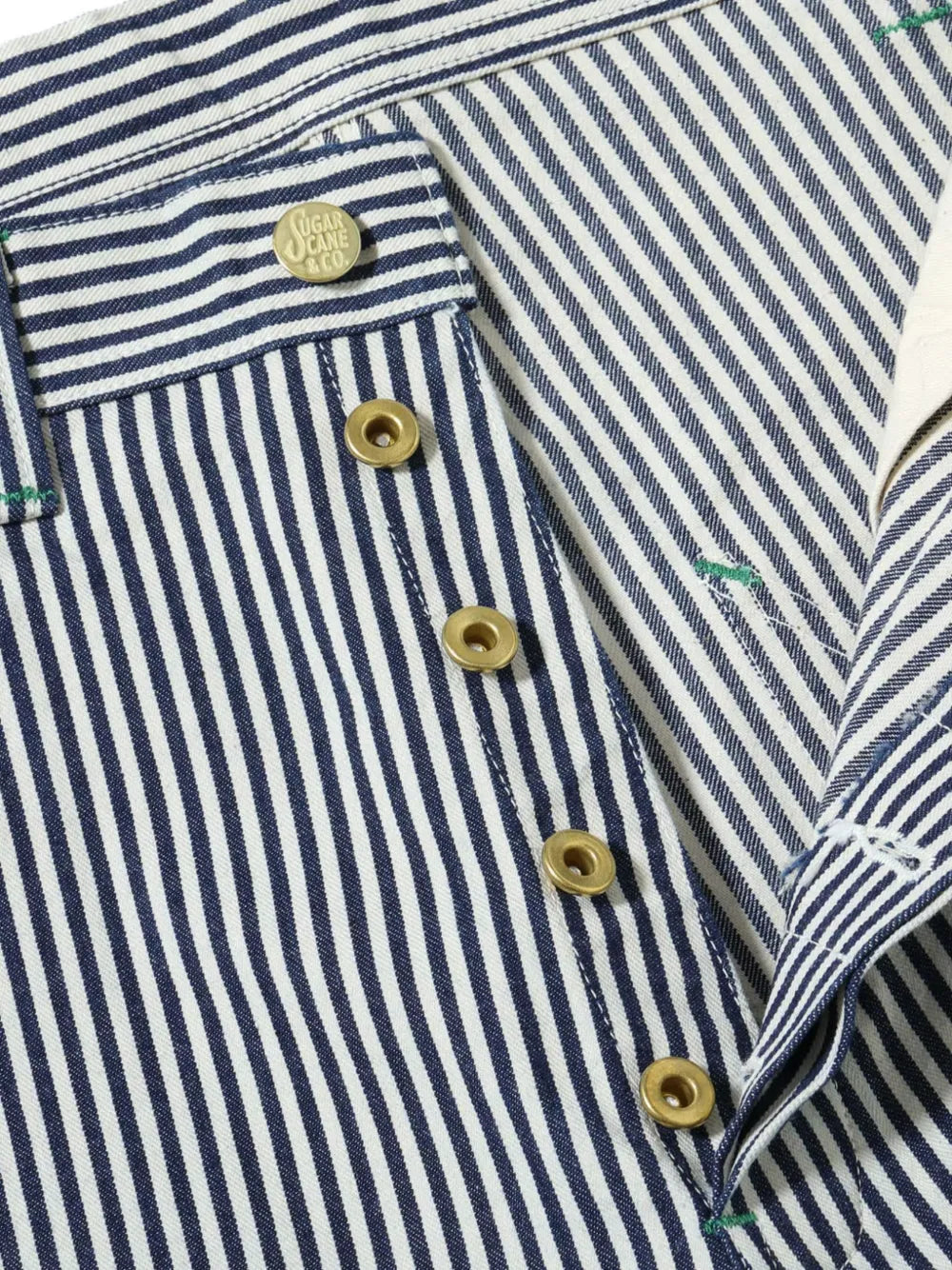 hickory-stripe shorts