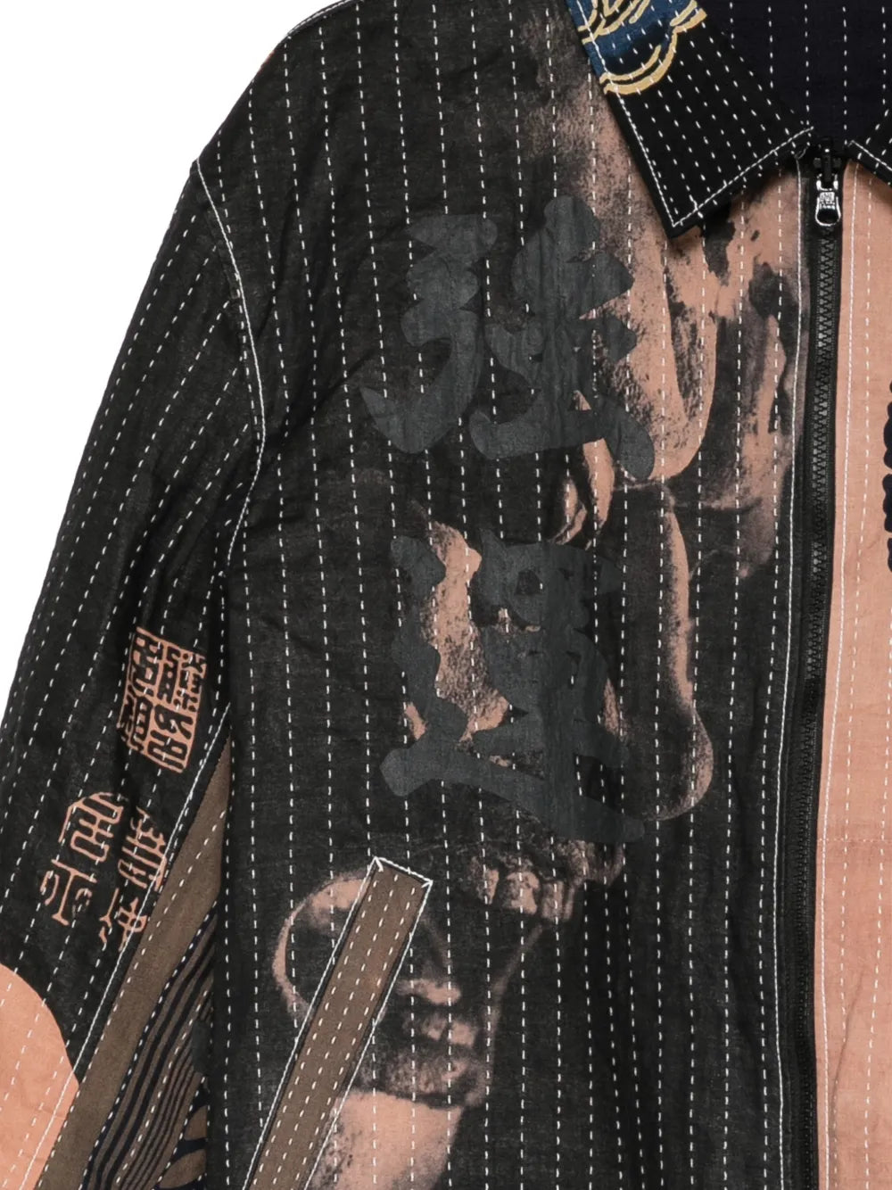 All-Over Graphic-Print Shirt Jacket