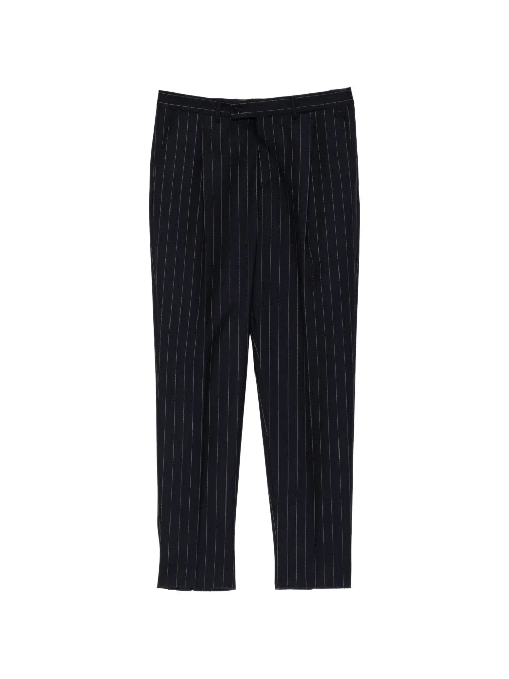 pinstripe pleated trousers