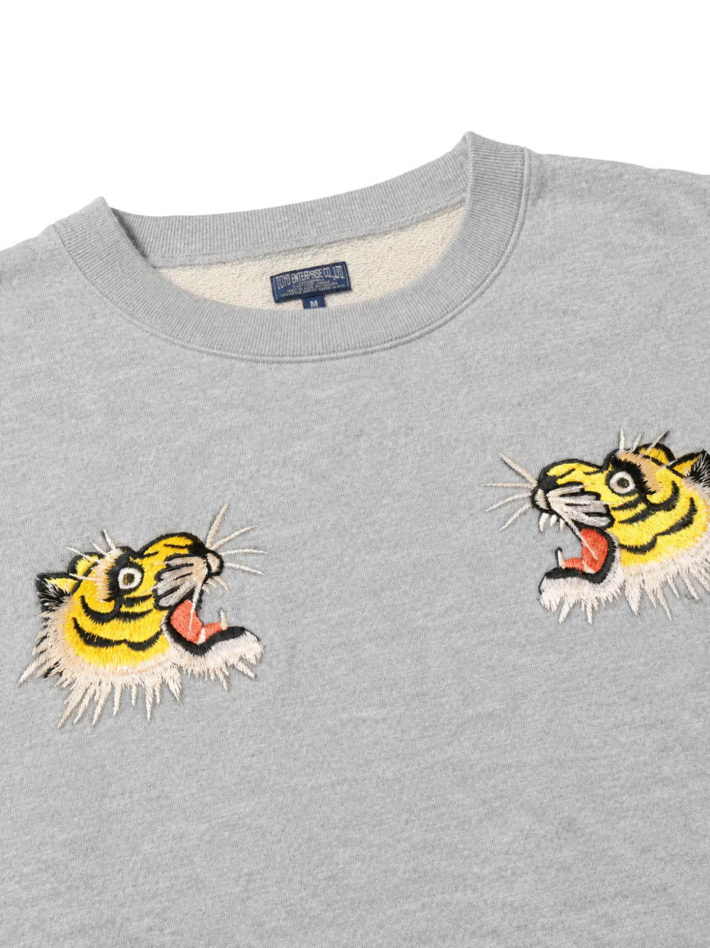 tiger-embroidered sweater