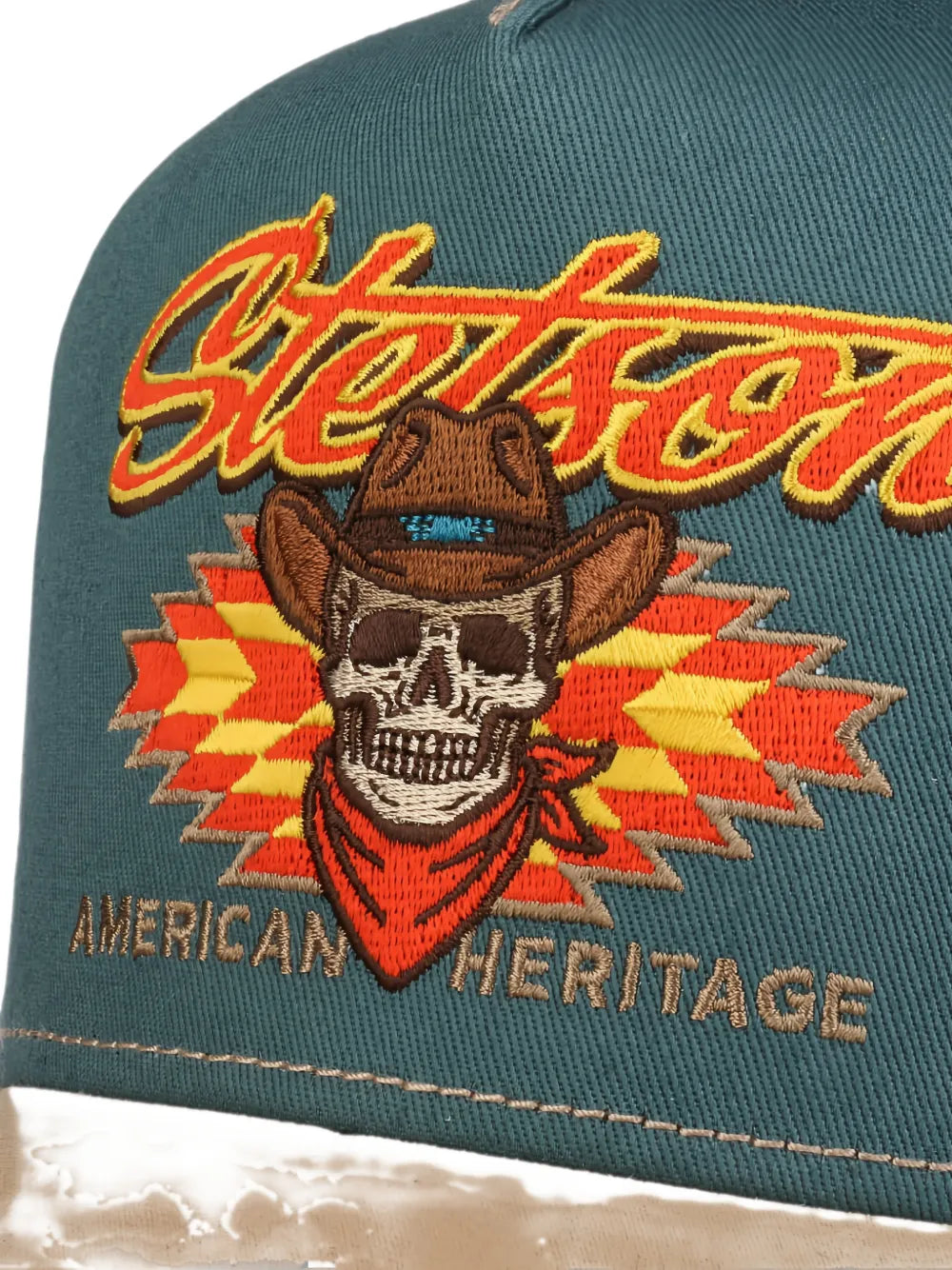 Western Skull embroidered Trucker cap