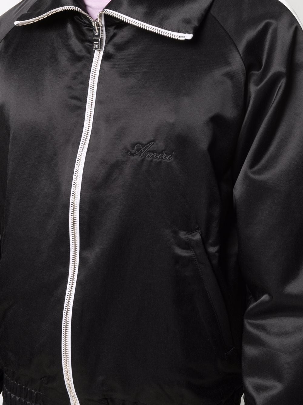 Sateen Zipped Track Jacket