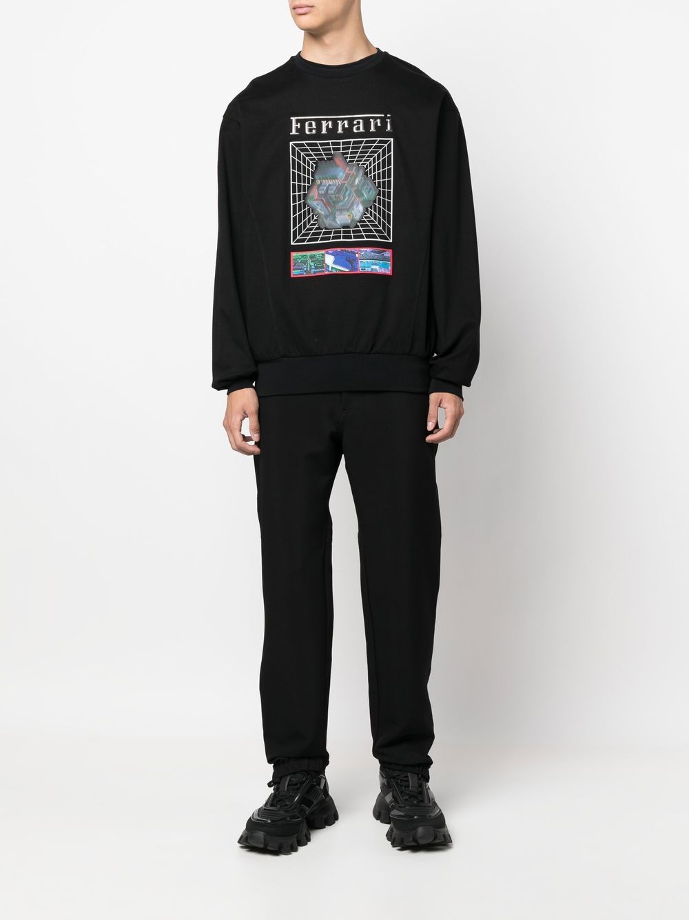 Graphic-Print Cotton Sweatshirt