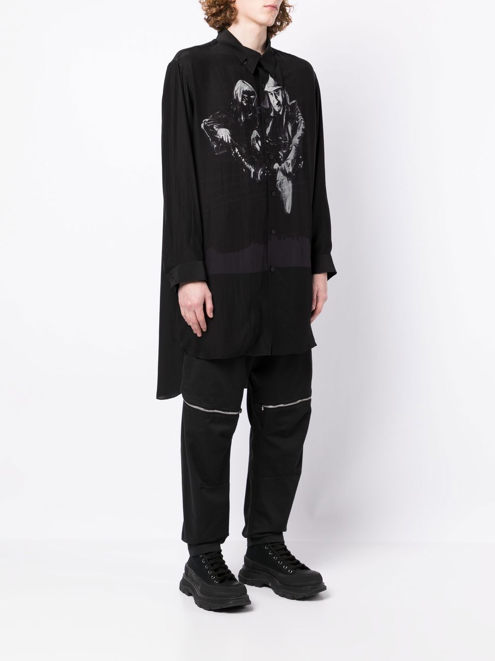 Graphic-Print Cotton Shirt