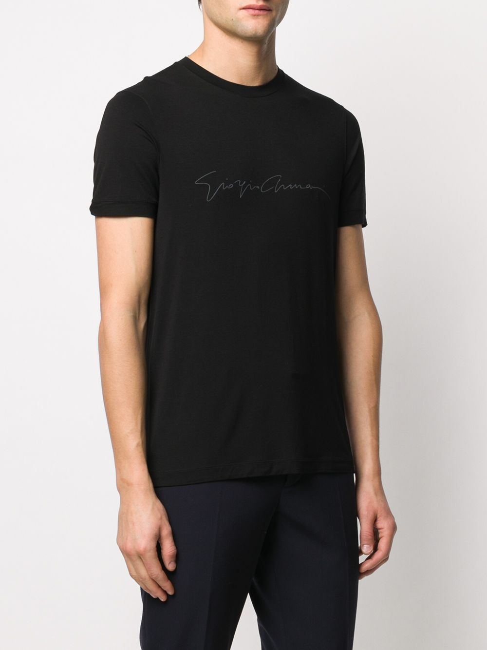 logo-print slim-fit T-shirt