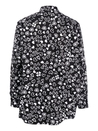 Heart-Print Long-Sleeve Shirt